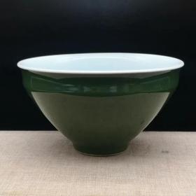 1962上海博物馆绿釉斗笠碗