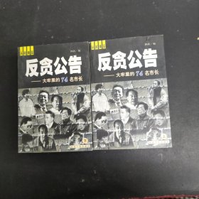 反贪公告——大牢里的74名市长（上下册全二册2本合售）