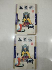 武侠小说旧书《血羽檄》上下两册