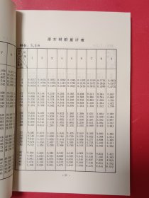 木材材积累计表