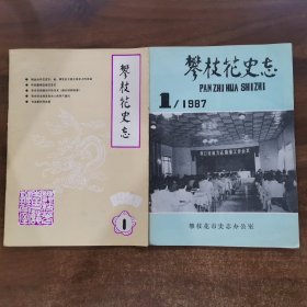 《攀枝花史志》1987年第一期（总第6期）/1988年第一期（总第8期），两册合售。