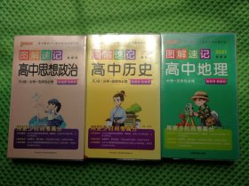 21图解速记 高中历史 高中地理 高中思想政治 合售3本