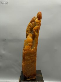 珍品旧藏．精品寿山石田黄石摆件。【悟道】摆件 原石雕刻 石质温润细腻