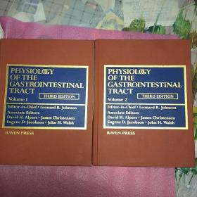 Physiology of the Gastrointestinal Tract, Two Volume Set 1 2 (合售)