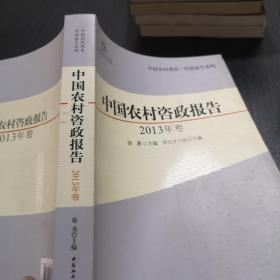 中国农村调查·咨政报告系列：中国农村咨政报告（2013年卷）