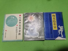 太极拳竞赛套路、梅花隐形针、周易气功（3本合售）