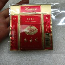 红金龙香烟  烟标