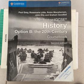 剑桥CIE英国中学IGCSE原版教材初中10-11年级课程-历史教科书课本