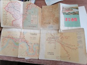 1972年天津交通图（品差）