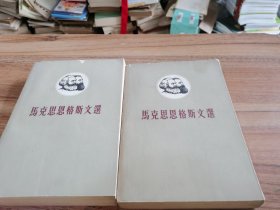 马克思恩格斯文选(全套2册)1册书皮一点破