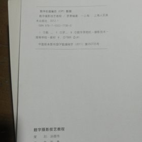 高等院校摄影摄像基础教材：数字摄影技艺教程罗勇  著上海人民美术出版社