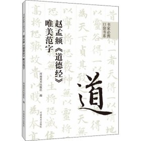 正版 赵孟頫《道德经》唯美范字 本社编写组编 河南美术出版社