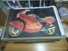 BMW1000cc摩托车招贴画（二开/压膜）