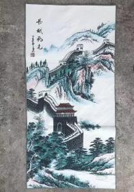 长城刺绣织锦画