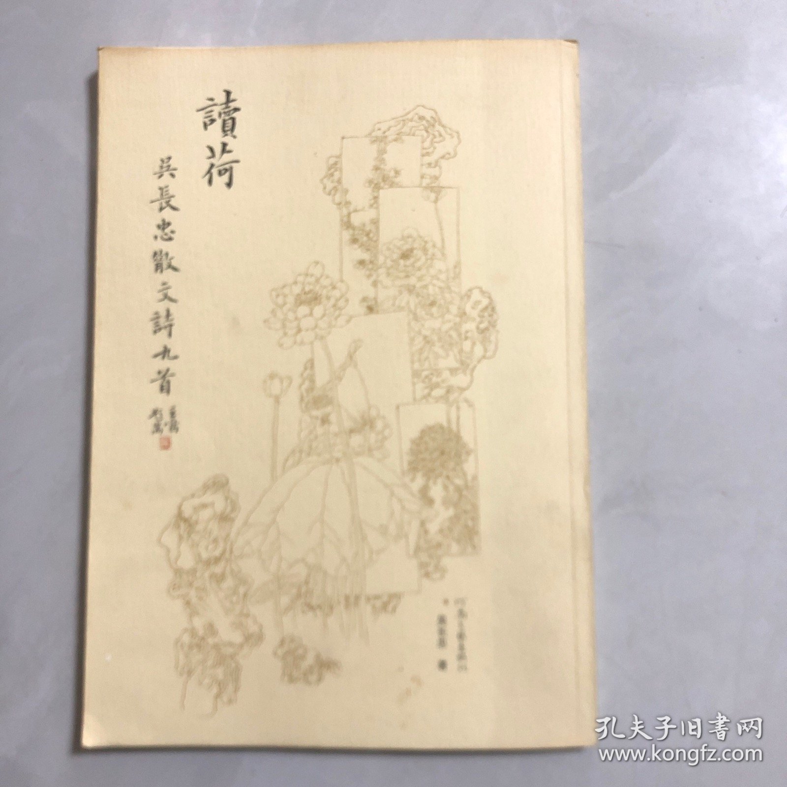 读荷 : 吴长忠散文诗九首（作者签名钦印）3架