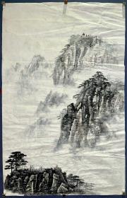 时期佚名 绘 山水画稿