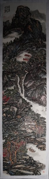 全国美展大奖获得者，中美协大画家陈安明八尺对开作品，典型的陈安明风格，不二轩出品保真包邮。 陈安明 又名安茗，中国美术家协会会员，国家一级美术师，全国优秀教师，北京正心正举应用科学研究院山水画研究中心主任，文化部中国山水画创作院院士，北京凤凰岭书院中国画创作院院士，中华诗词网、中华诗词论坛高级顾问导师，国家画院龙瑞工作室《美术报》六度园龙门气象主持画家，《山水画廊》《山水画报》执行主编。