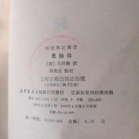 墨餘録