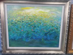 油画家吴定坤原作《荷》