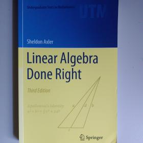 Linear Algebra Done Right