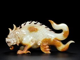 精品和田玉 龙鱼