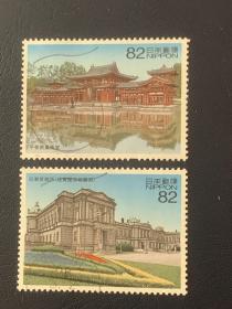 日本信销邮票  日本的建筑  第一集  2全 （2006年）要的多邮费可优惠