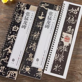 【现货正版】全套2册北魏张猛龙碑 经典碑帖书法临摹字卡原大版简体旁注魏碑碑帖楷书毛笔书法字帖近距离临摹卡