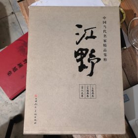 中国当代名家精品集粹 江野（ 瓷画卷 国画卷 人文卷） 全三册  江野签名&