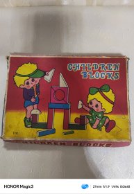 80年代CHILDREN BLOCKS积木玩具