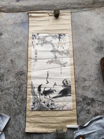 南昌画家画松鹤延年图(画心90ⅹ44Cm)42