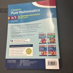 complete mathematics for Cambridge International AS & A Level 2/3