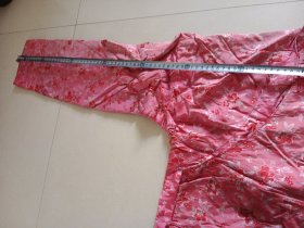 手工缝制老搭襟花袄 老褂子 图六肩下有磨残 图七衣襟下有几处磨残 衣领磨损,图九背面一处破损收藏摆件道具不保合身