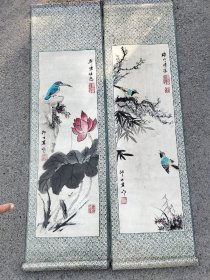 邵世君花鸟布画