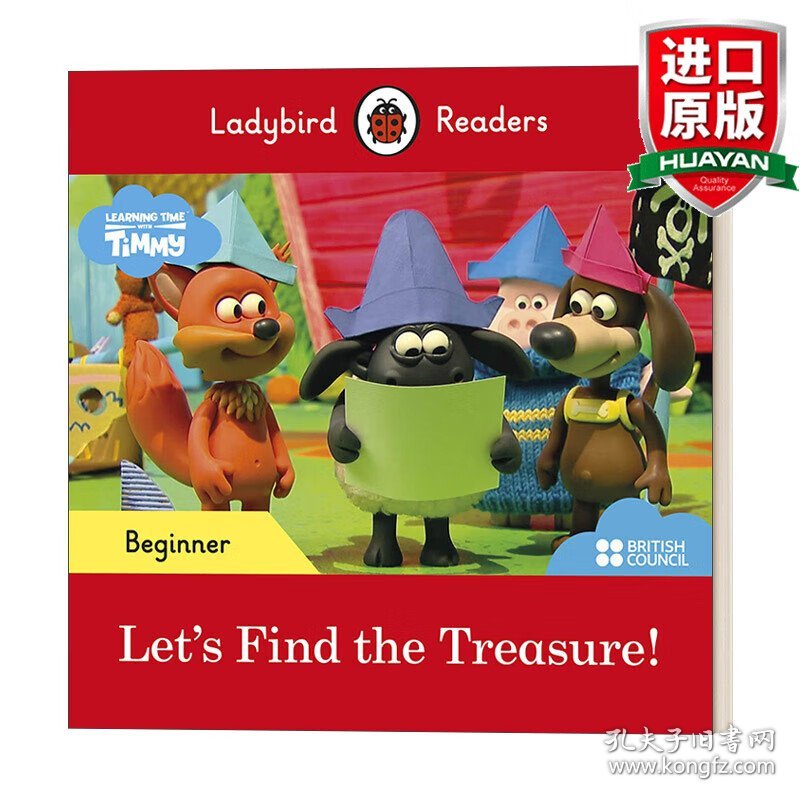 英文原版 First Words with Timmy: Let's Find the Treasure! - Ladybird Readers Beginner Level 小瓢虫分级读物入门级：跟 小小羊提米一起寻宝 英文版 进口英语原版书籍