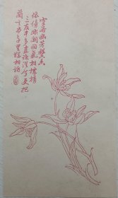民国笺纸 幽兰芳香