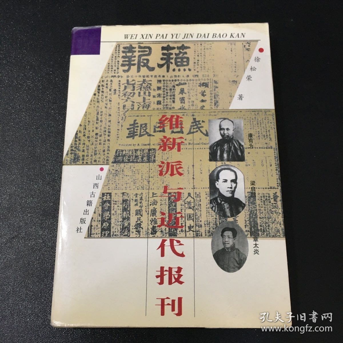 维新派与近代报刊【书衣破损，书口泛黄】