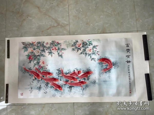 著名工笔画家路雨年工笔原装原裱