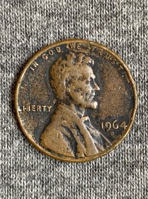 美国D厂1964年1美分硬币
