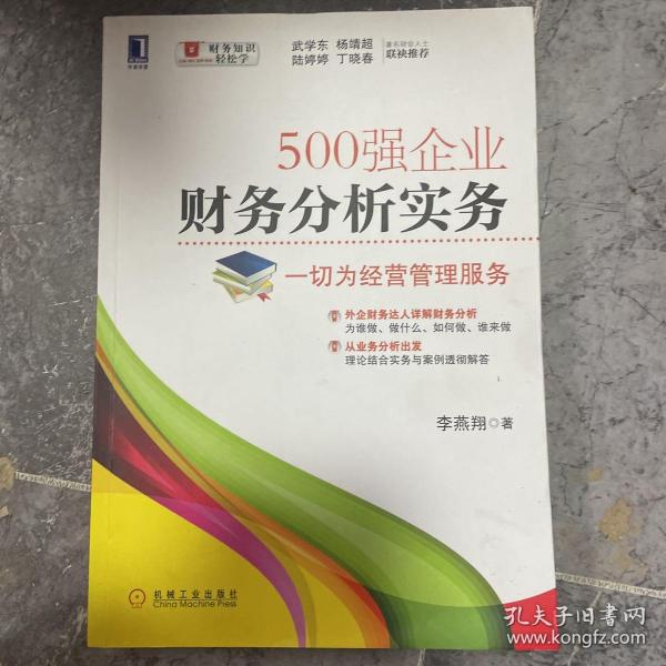 500强企业财务分析实务：一切为经营管理服务