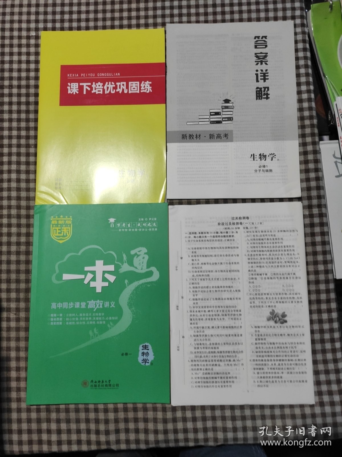 正禾一本通.高中同步课堂高效讲义 生物学 必修一