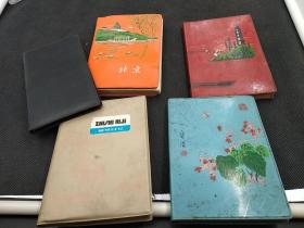笔记本五本 有北京日记，有知识日记。有北京市科学技术留念日记本，有清华大学教职工中国共产主义青年团政赠。   2929