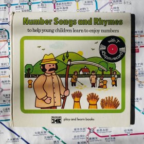 Number Songs and Rhymes 英文数字歌曲 带黑胶唱片 1970s 英国印制
