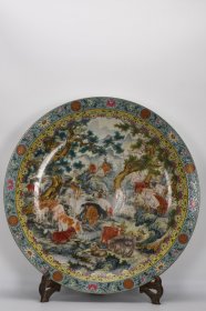 清乾隆珐琅彩百羊大盘