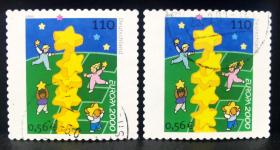 信74德国2000年邮票 欧罗巴 千禧年 儿童画 1全上品信销（随机发货）2015斯科特目录0.8,美元