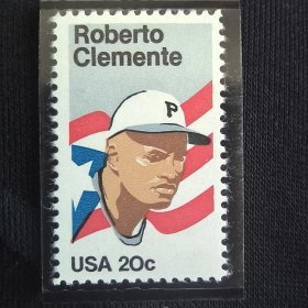 USA113美国邮票1984年 棒球运动员罗伯托 克里门特 名人人物 外国邮票 新 1全