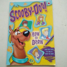 英文原版绘本Scooby-Doo how to draw如何去画史酷比 绝版图书，请慎拍。
