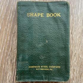 Shape Book CARNEGIE STEEL COMPANY 1920年 产品样本 书口刷金 岭南大学图书馆藏书票