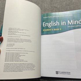 English in Mind Student's Book4 +Workbook4(两本合售)