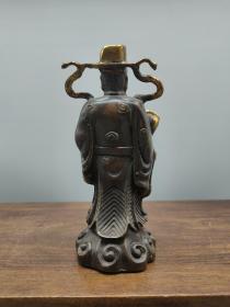 古玩铜器收藏:，财神爷，造型独特，质感厚实、雕刻精美、包浆纯熟！
新货上架！
产品规格 重量 如下图：