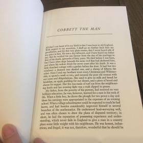 【弗里欧书社函装插图本】cobbett's England : a selection from the writings of William cobbett《科贝特之英格兰——威廉·科贝特作品选集》